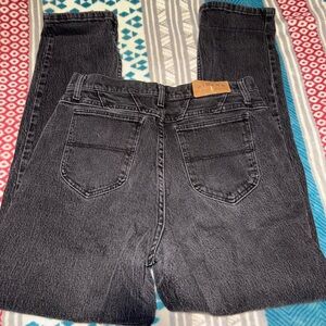 Denim riders wide leg black jeans